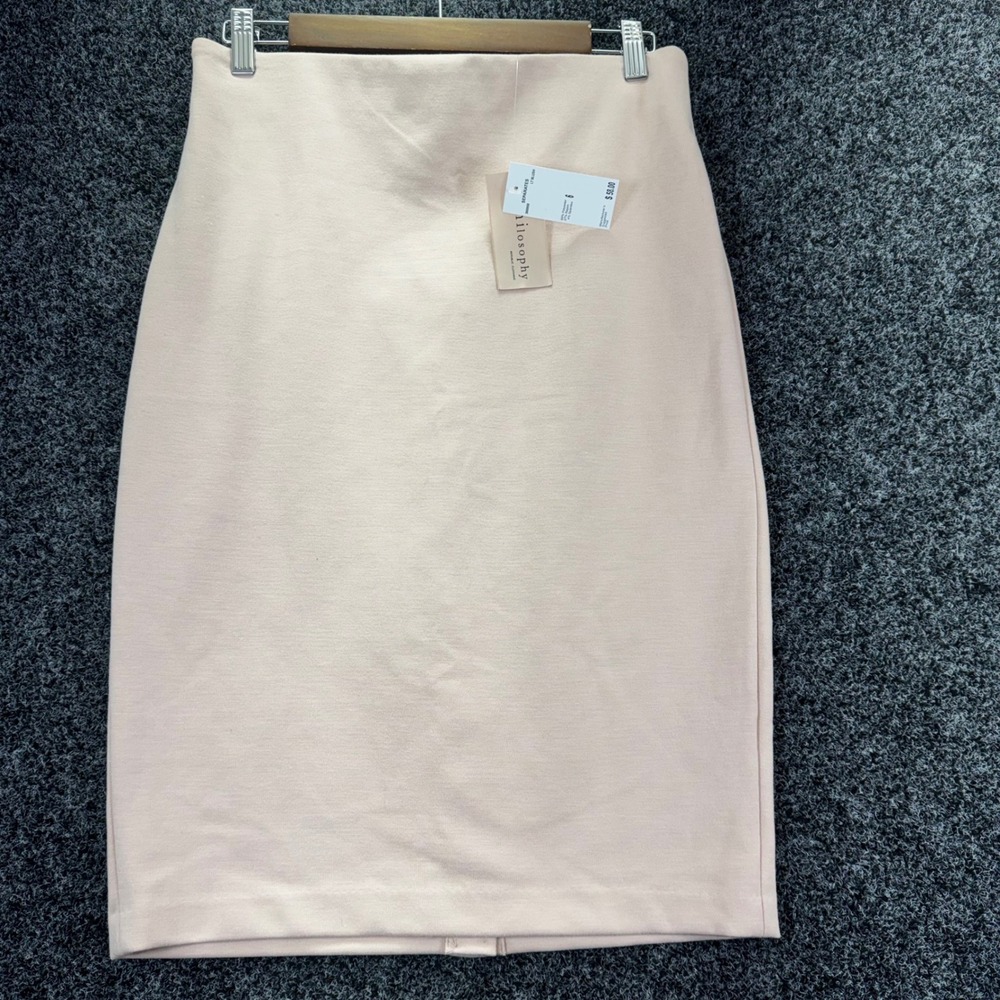 Philosophy Republic Clothing Light Blush Pink Pencil Skirt 6 NWT Professional